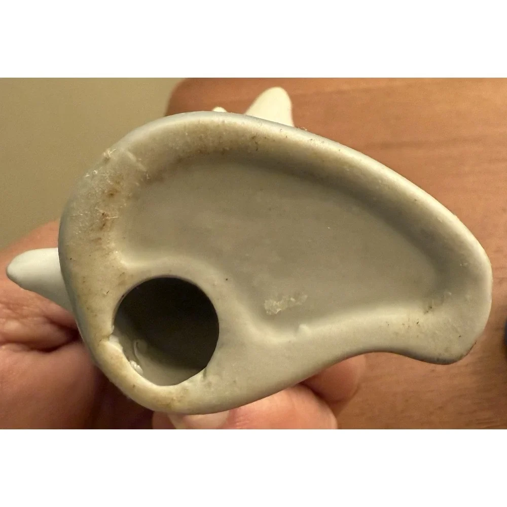 Set Of 2 Vintage Porcelain‎ Dolphin Figurine Sea Ocean Nautical